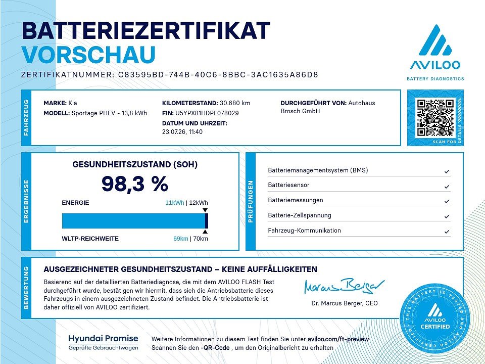 Fahrzeugabbildung Kia SPORTAGE PHEV 4WD GT LINE VOLL GARANTIE4.30 PANO GT-Line Plug-in Hybrid 4WD